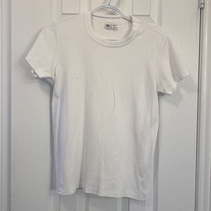 100% cotton plain white tee
